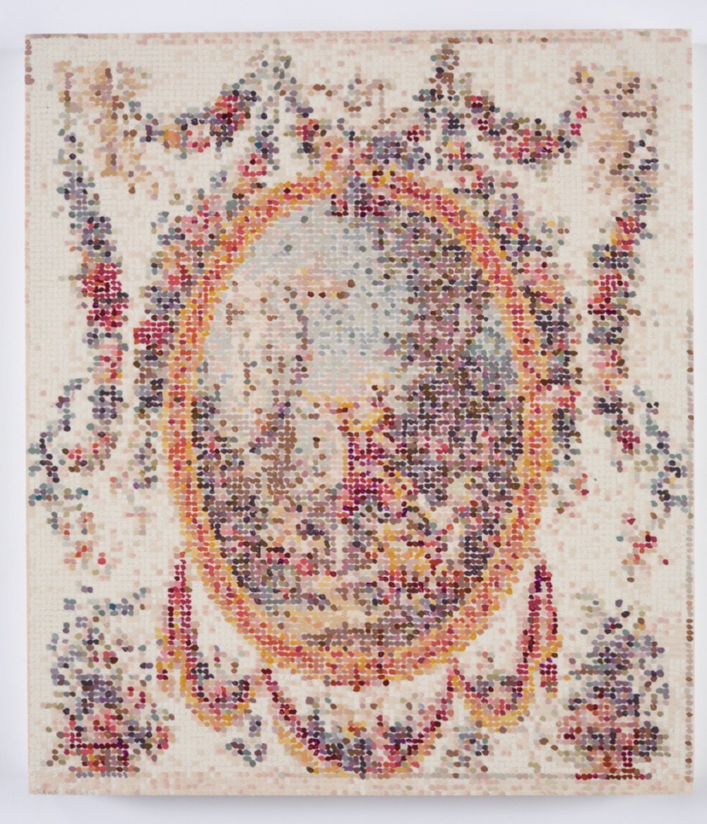 After French Wallpaper (Lozenge with Swags) by Kirstin Lamb Studio 