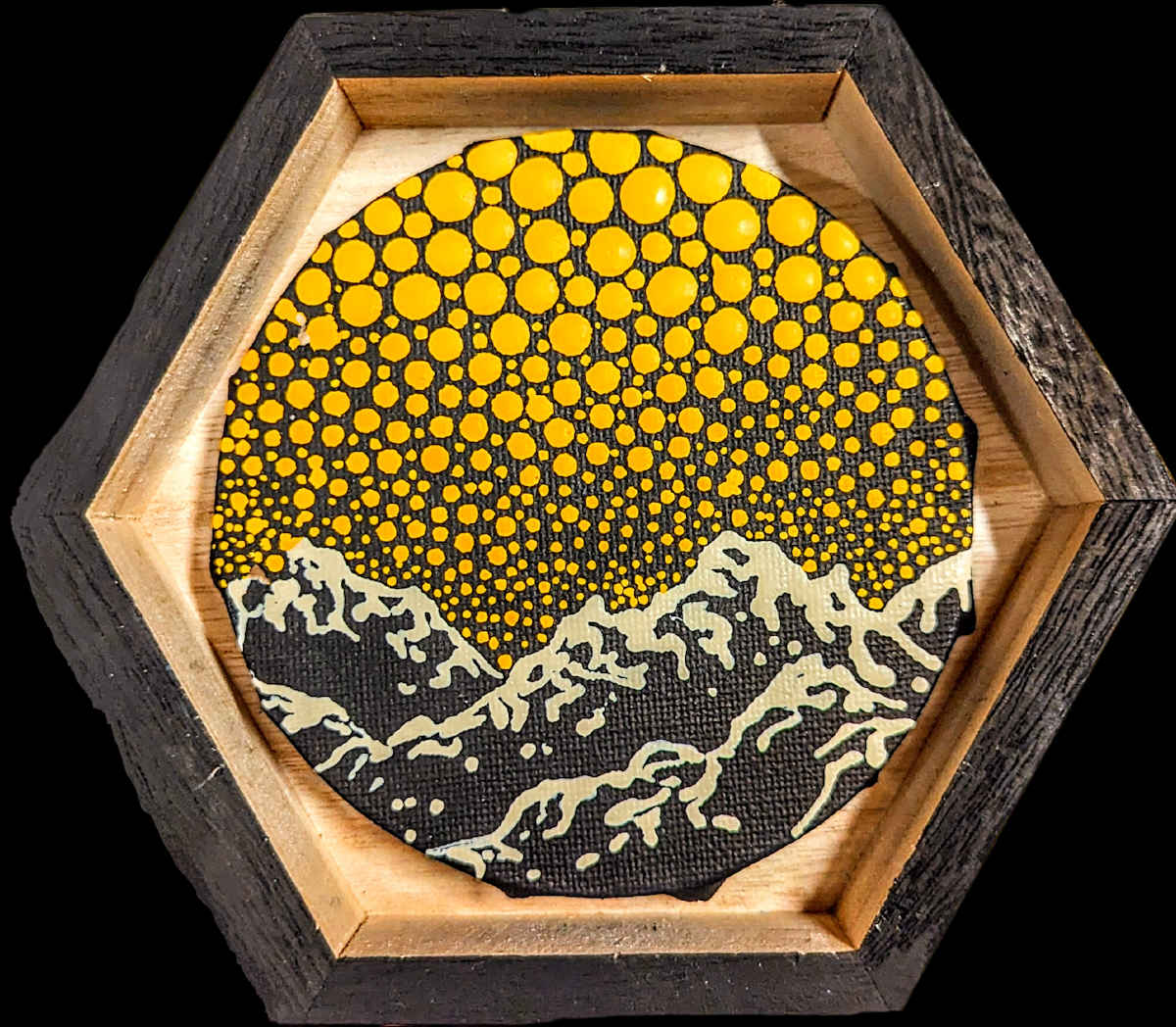 Golden Snowcaps by Rachael LaMielle 