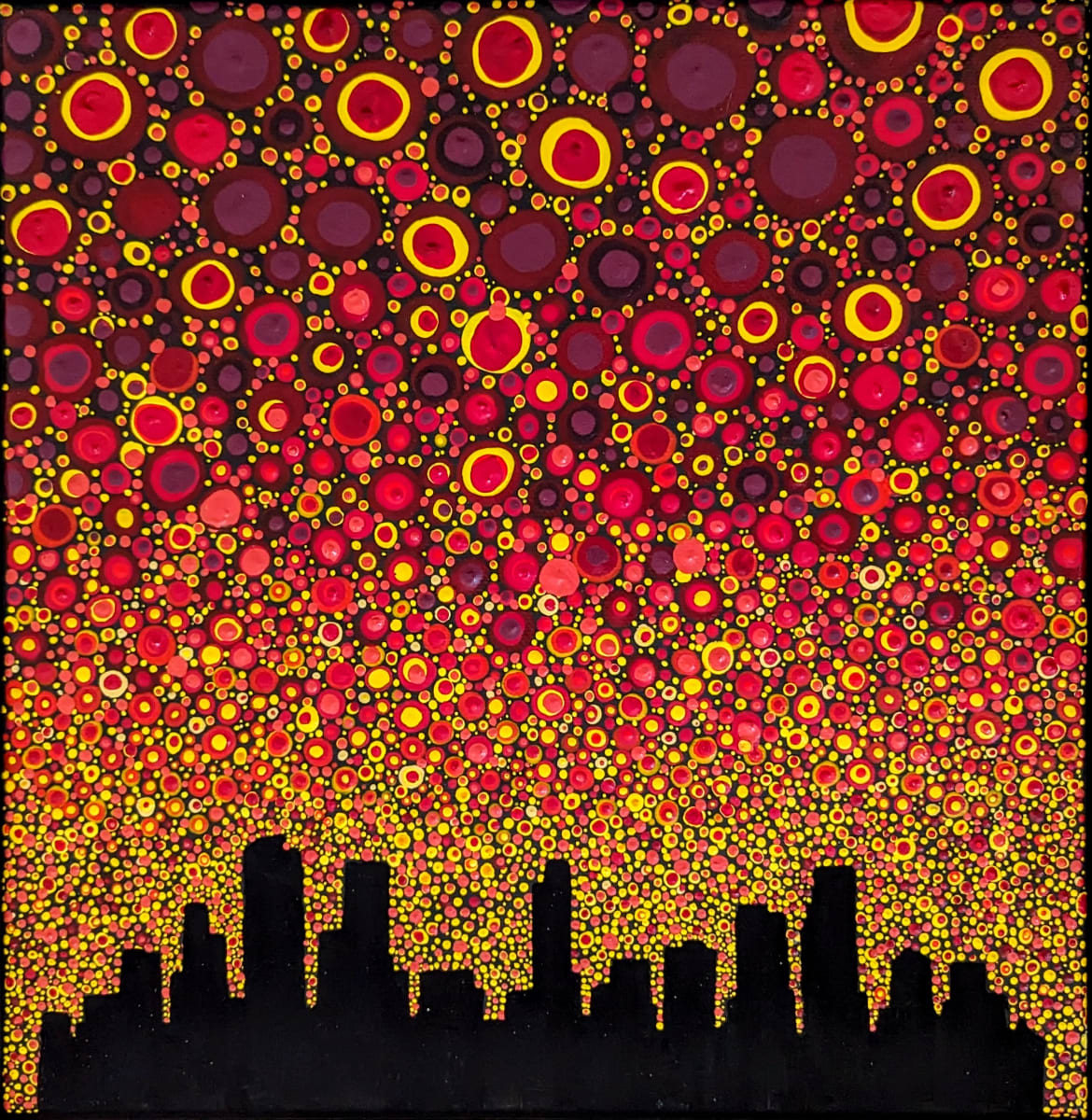 Beyond the City (Metal Print) by Rachael LaMielle 