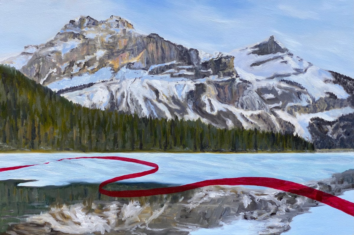 Red Line Emerald Lake in Yoho National Park by Terrill Welch 