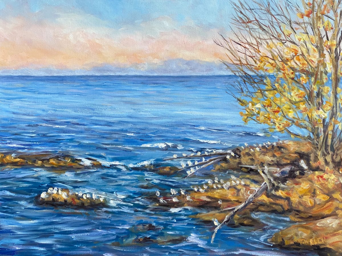 Golden Evening Across the Strait of Georgia by Terrill Welch, Image 1.
