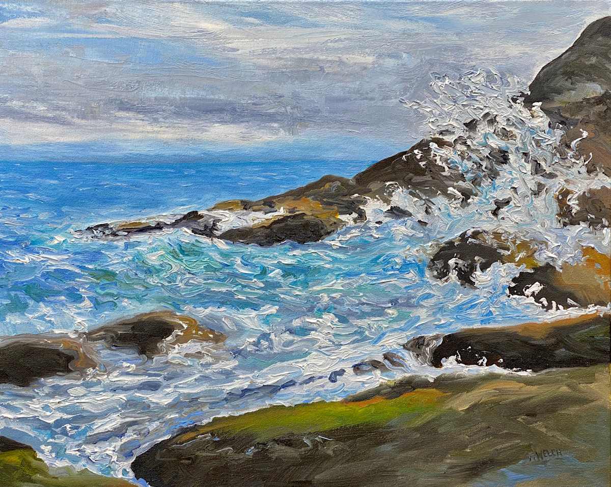 Morning with an Unsettled Salish Sea by Terrill Welch, Image 1.
