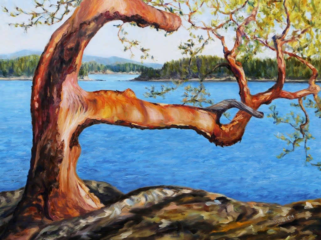Arbutus Tree Reaching by Terrill Welch  