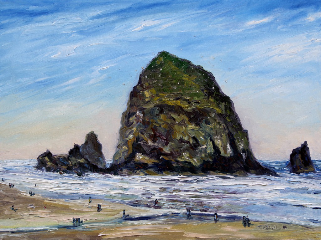 Cannon Beach Oregon Morning by Terrill Welch  