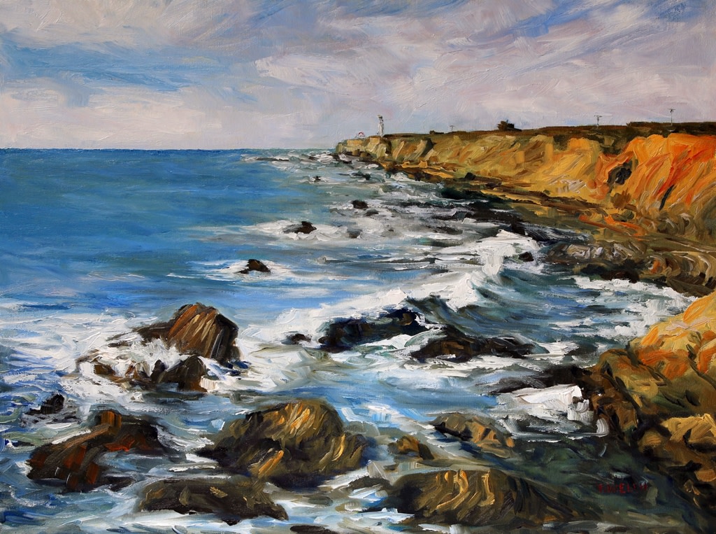 Early March At Arena Lighthouse California Coast By