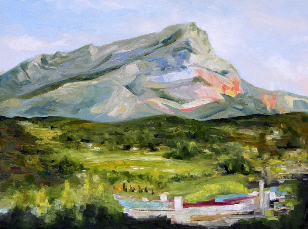Evening With Cezanne S Mountain By Terrill Welch Artwork