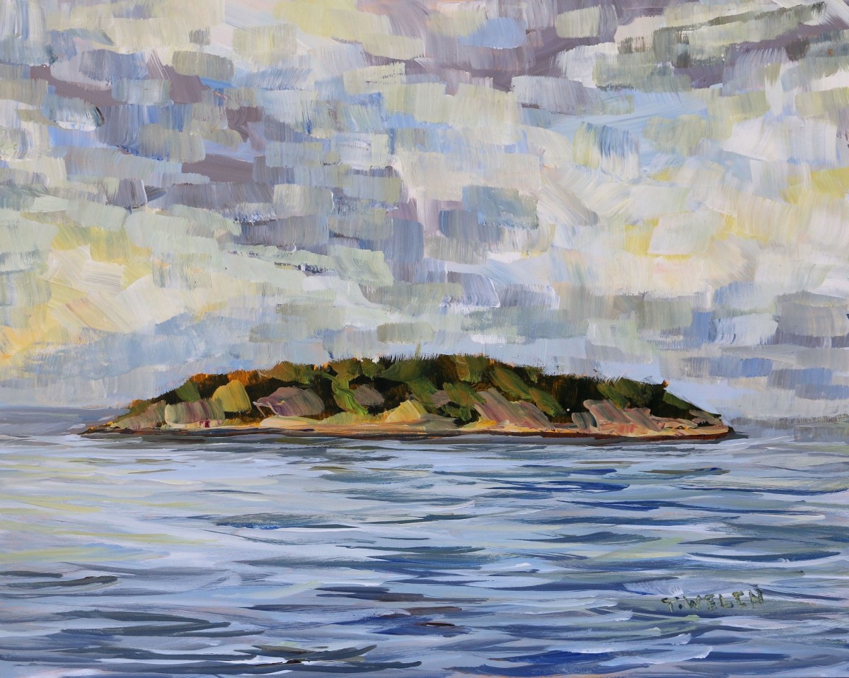 Georgeson Island In Summer Evening Light by Terrill Welch  