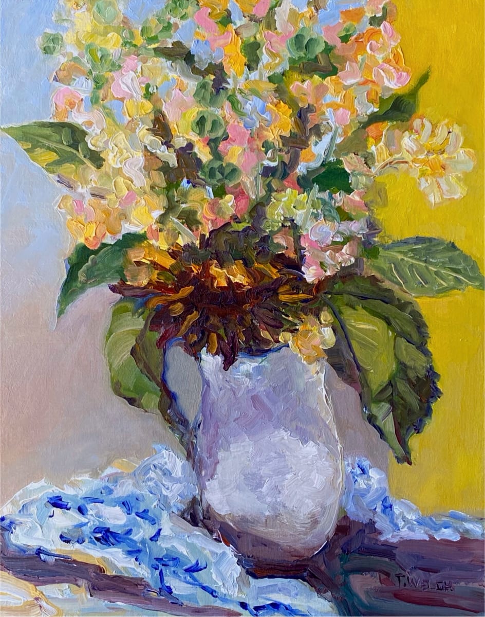 Dark Sunflowers and Company by Terrill Welch 