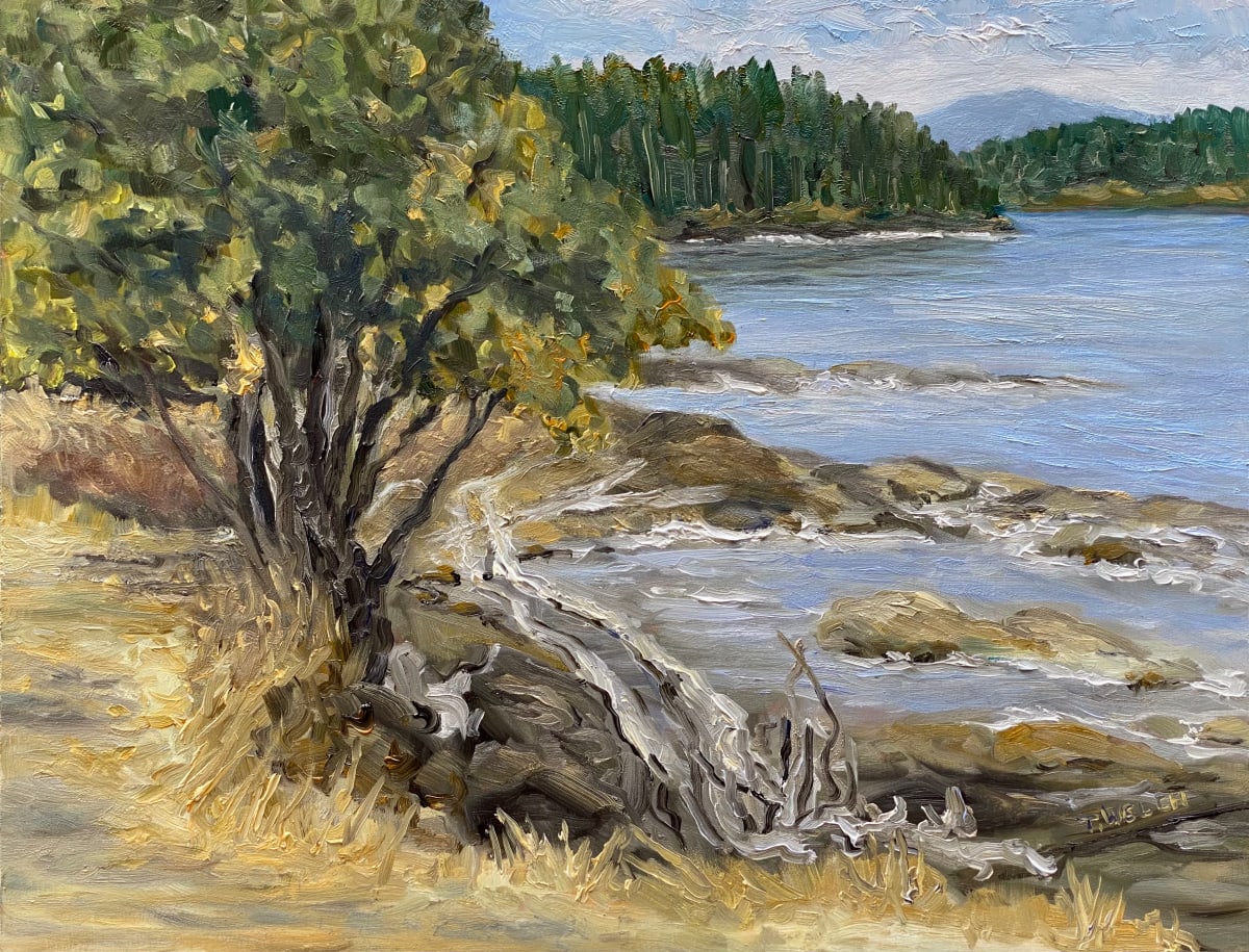 Beside the Maple Tree in Active Pass by Terrill Welch, Image 1.