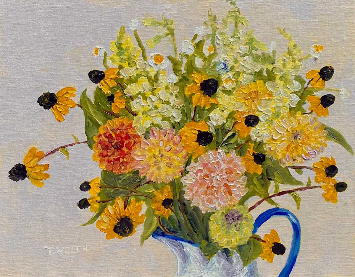 Dancing with Yellow Coneflowers by Terrill Welch, Image 1.