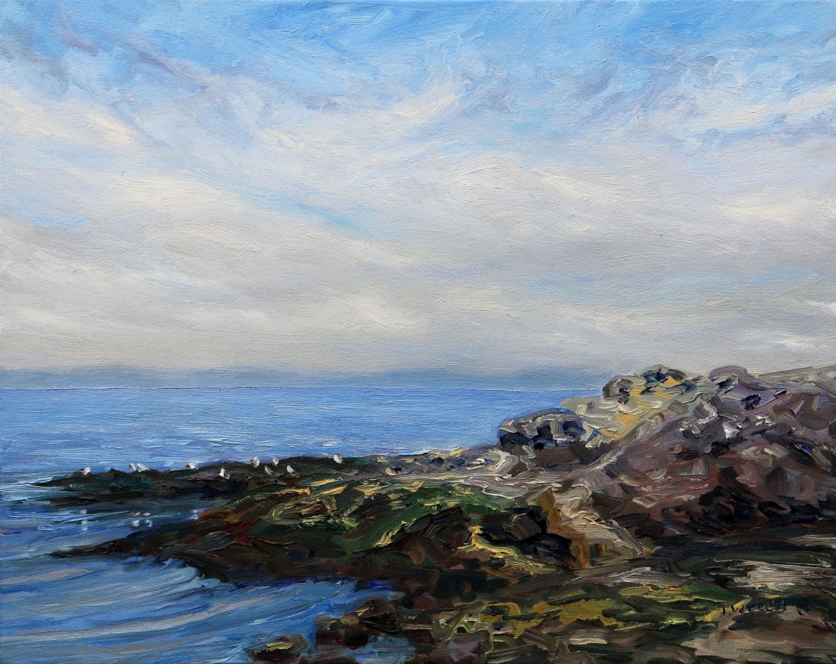 Morning Sea at Georgina Point by Terrill Welch 