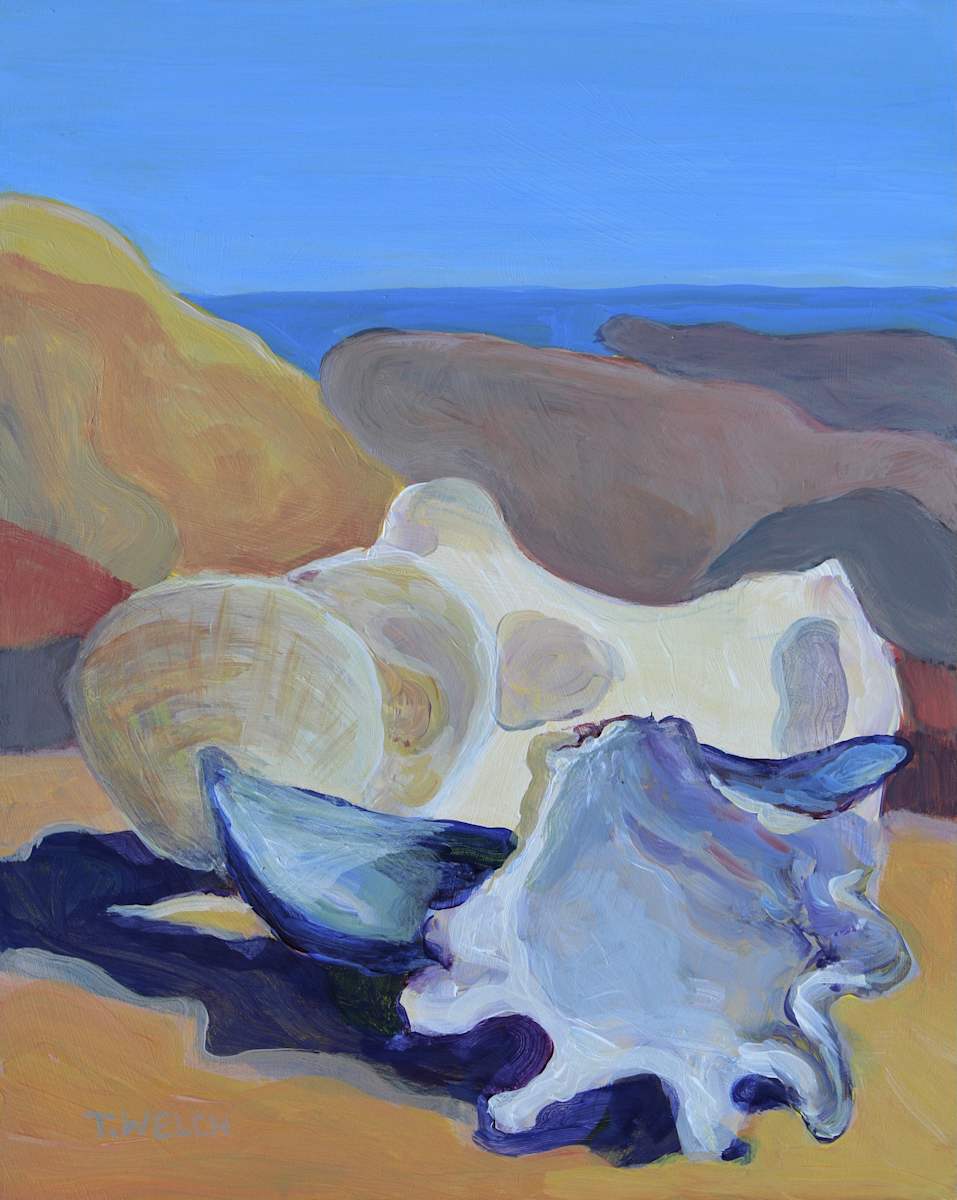 Shells on Sandstone Study by Terrill Welch, Image 1.