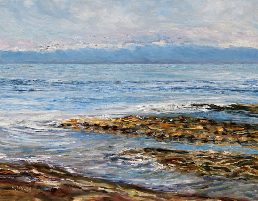 Standing with the Sea at Georgina Point by Terrill Welch  
