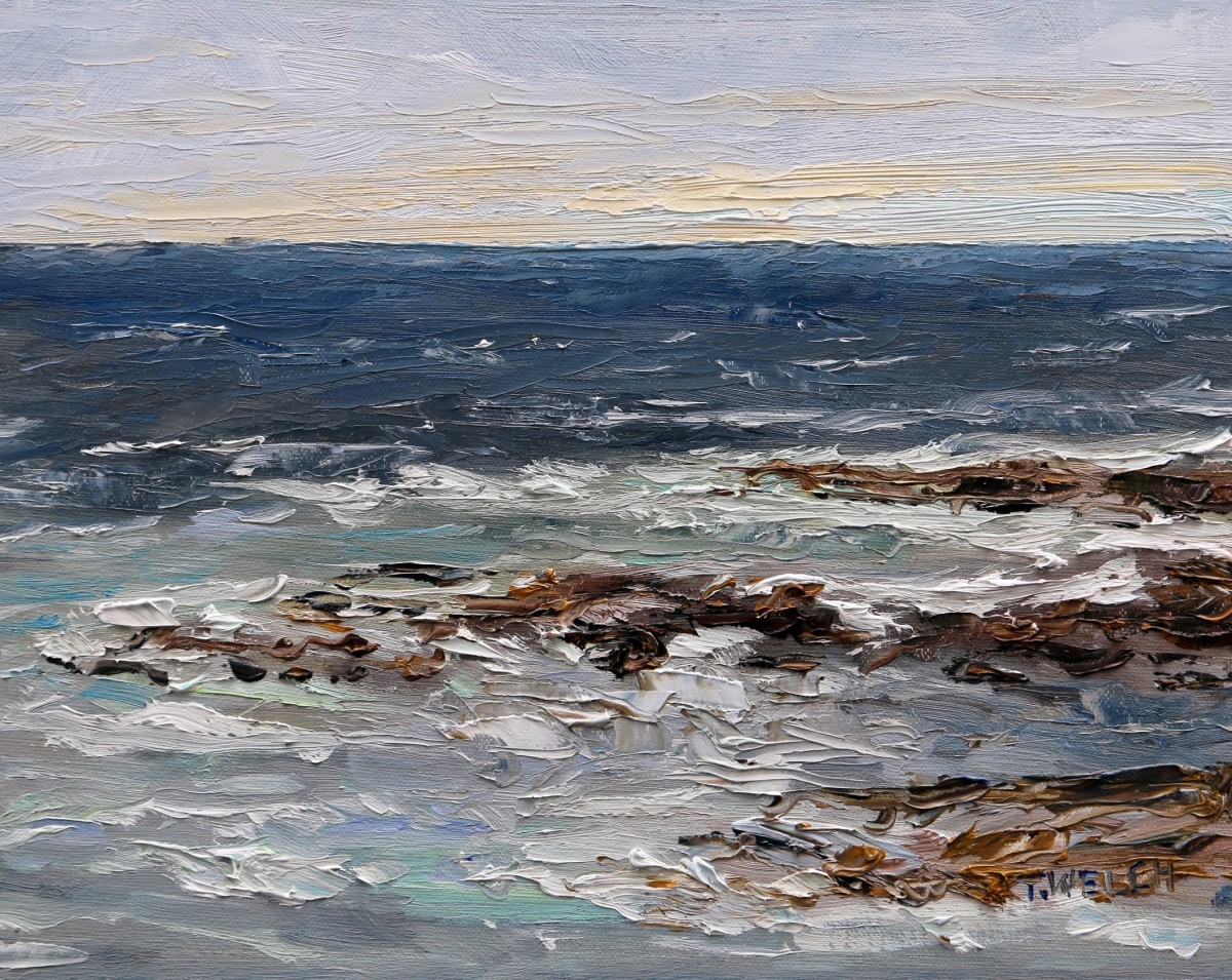 Wind Over the Sea at the Lighthouse by Terrill Welch  