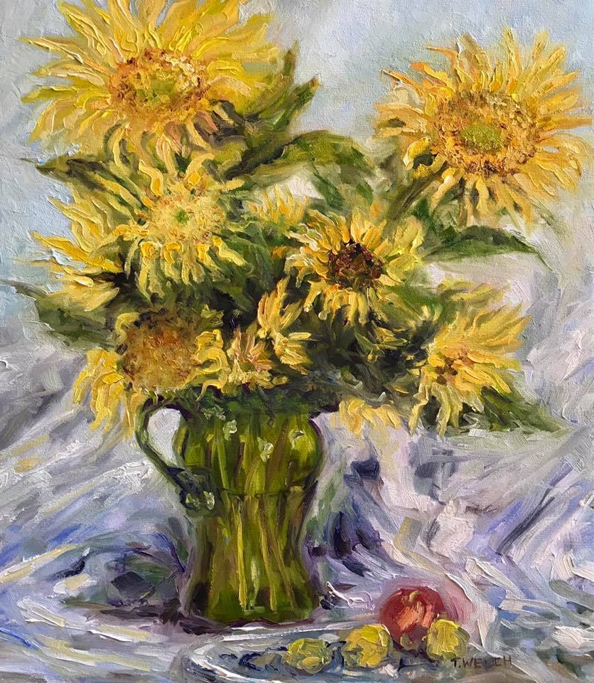 Katherine's Sunflowers by Terrill Welch 