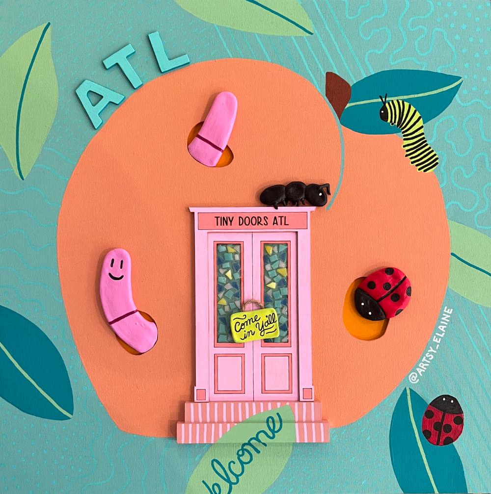 Tiny Door, Big Peach ATL by Amanda Elaine Sadowski (Elaine Stephenson Art & Design, LLC) 