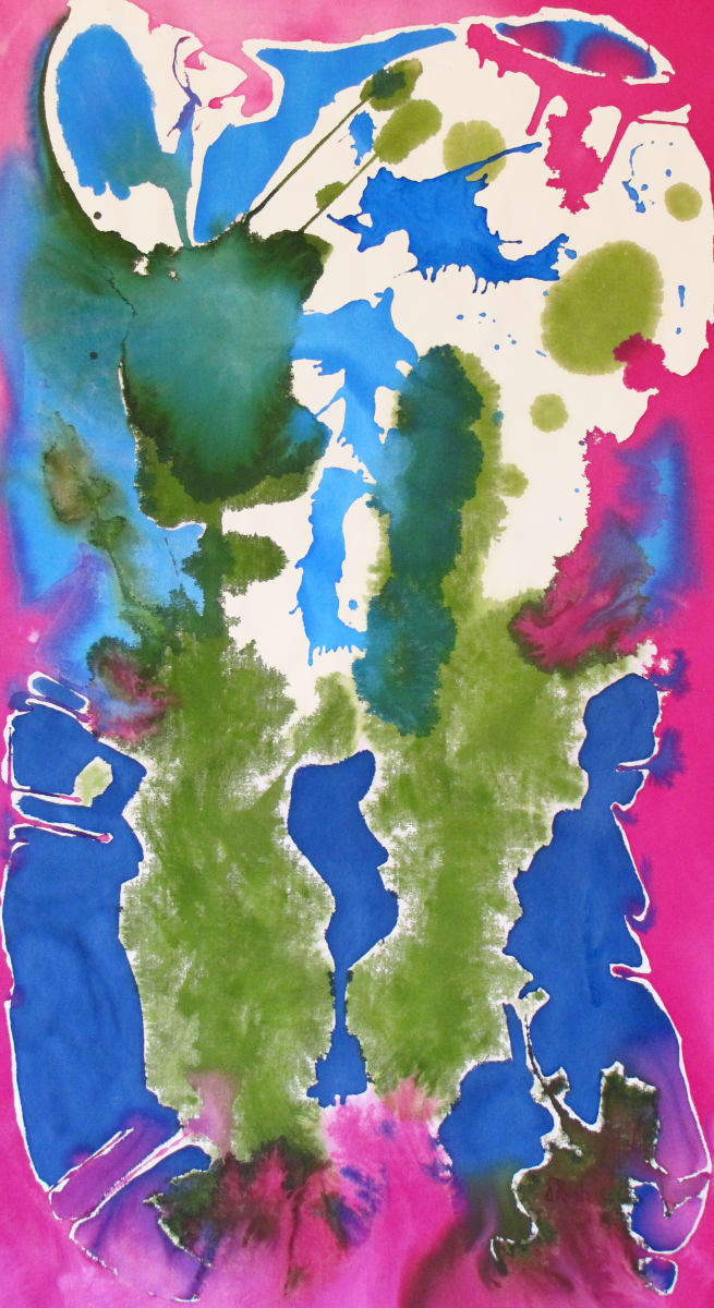 Wild Flower by Mary Rush  Image: Wild Flower, 59.5 x 35.5 x 0 inches, Acrylic on Flat Canvas