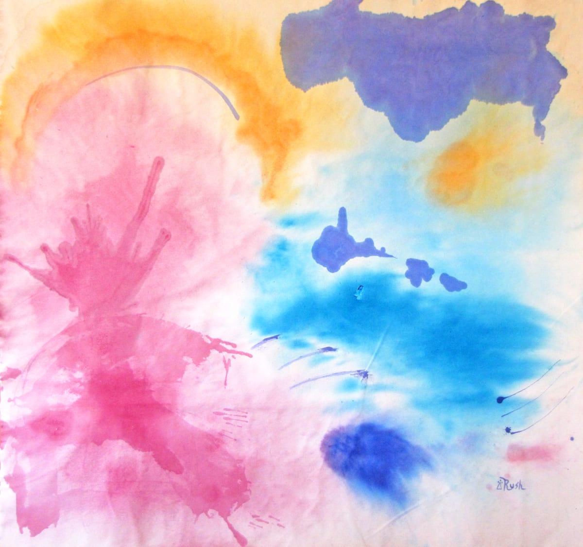 Buffalo Spirit by Mary Rush  Image: Buffalo Spirit, 55.5 x 59 x 0 in, Acrylic on Canvas