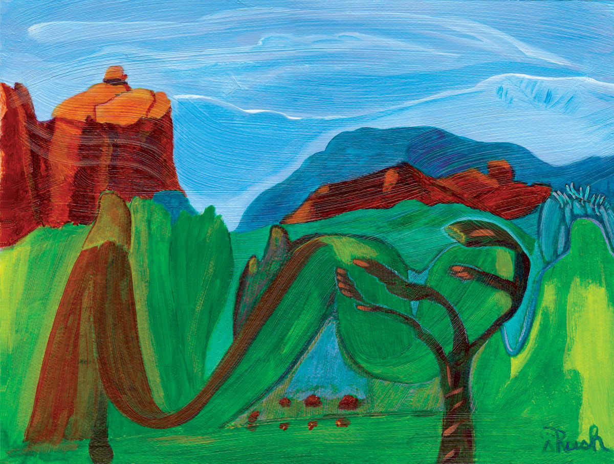 May the Vortex Be With You by Mary Rush  Image: May the Vortex Be With You, 11 x 15 inches, Acrylic on Paper