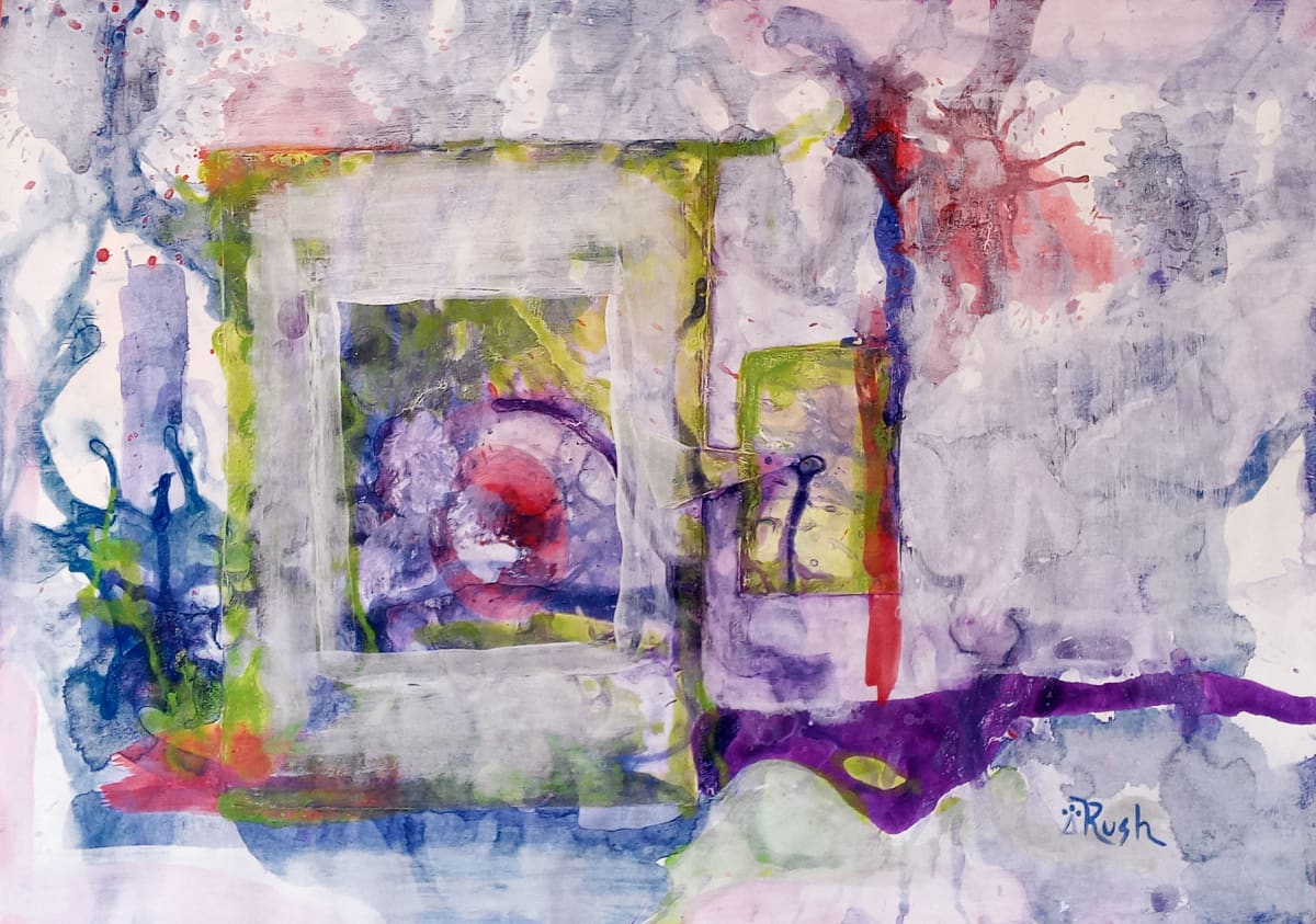 Deep Sea Treasure by Mary Rush  Image: Deep Sea Treasure, 14.75 x 20.75 inches, Mixed Media Collage on Paper