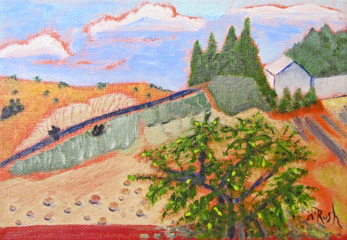 View of Fitness Hill by Mary Rush  Image: View of Fitness Hill, 5 x 7 x 0.75 inches, Oil on Canvas