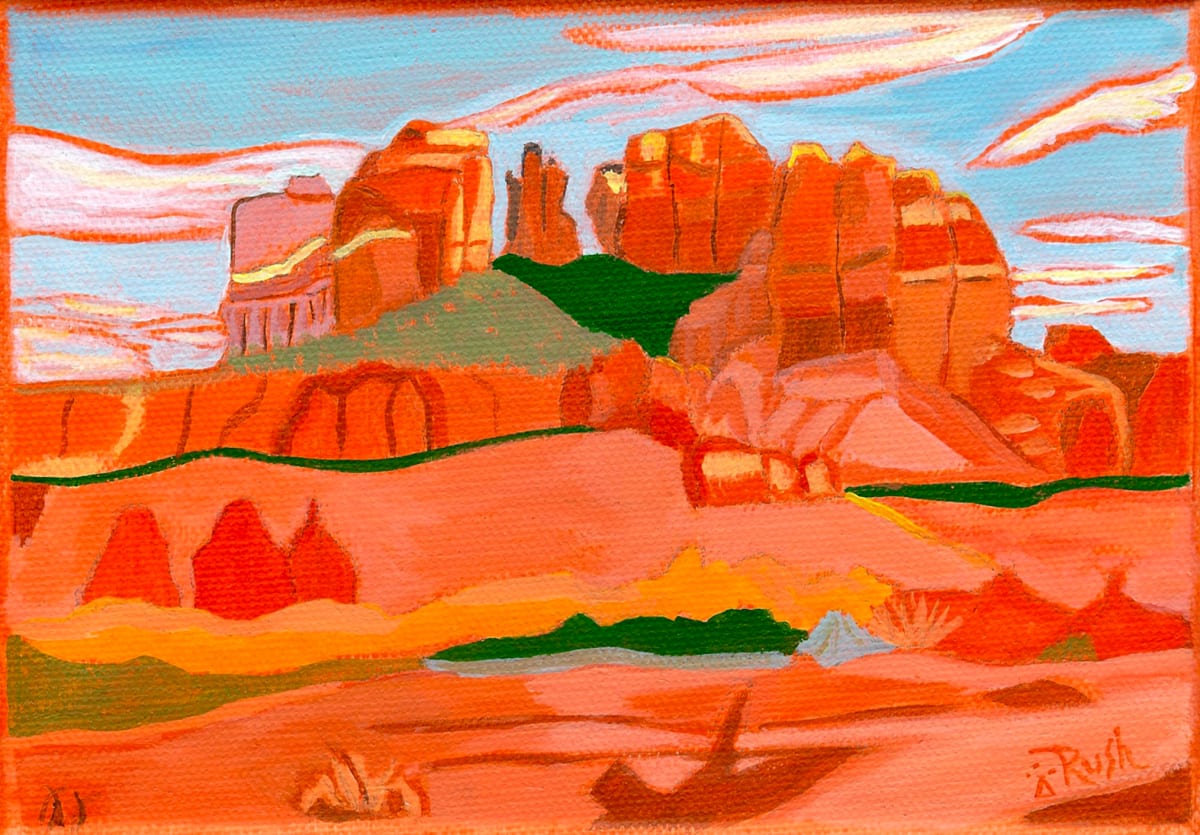Presence - Cathedral Rock Sedona by Mary Rush  Image: Presence - Cathedral Rock Sedona
5 x 7 x 0.75 inches
Acrylic on Canvas