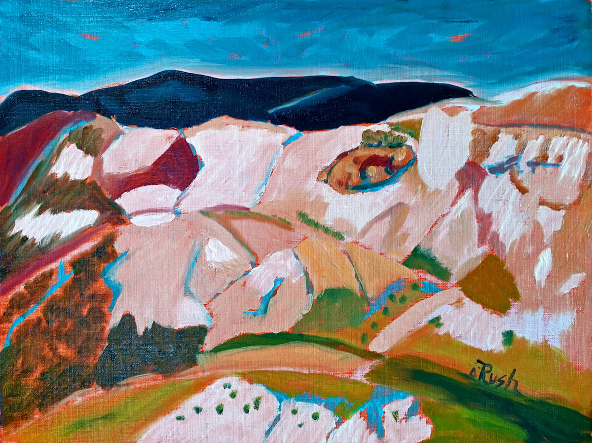 Salt Mine Colors by Mary Rush  Image: Salt Mine Colors - 9 x 12 inches, Oil on Paper