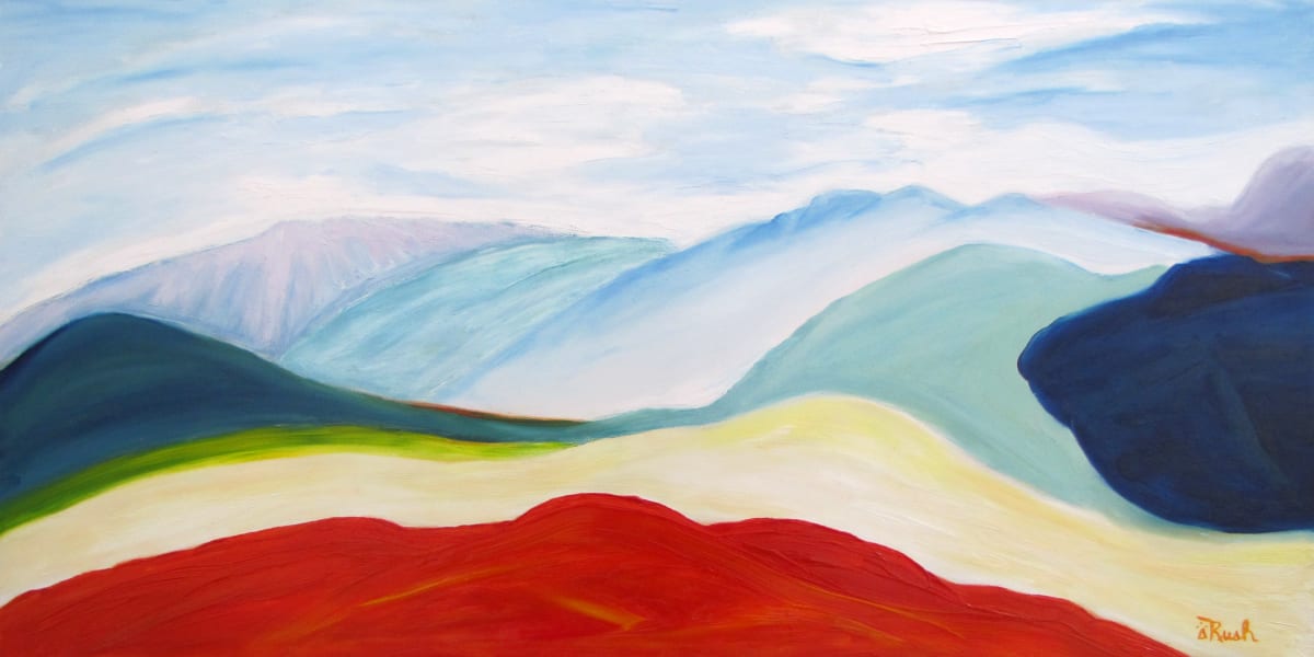 Soft Approach by Mary Rush  Image: Soft Approach, Oil on MDF, 12 x 24 inches