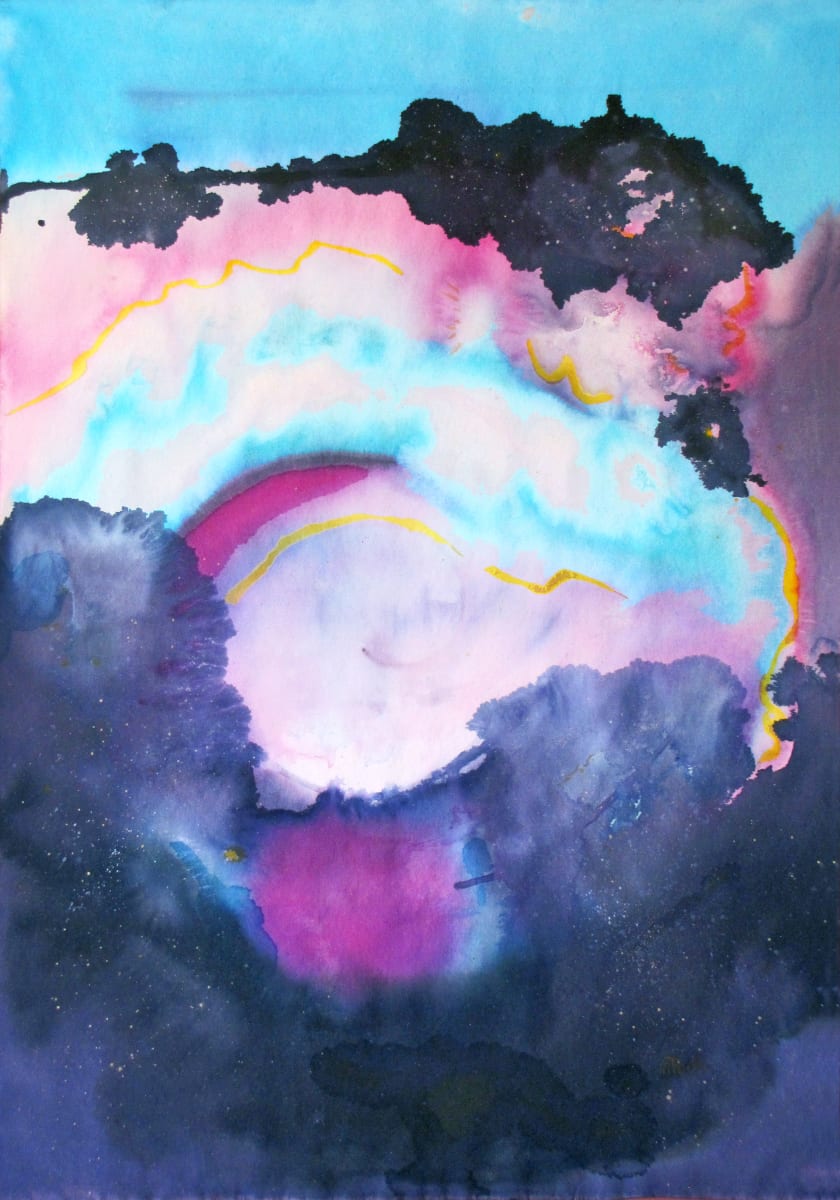 The Cosmos by Mary Rush  Image: The Cosmos, 51 x 35.5 inches, unstretched, Acrylic on Canvas.