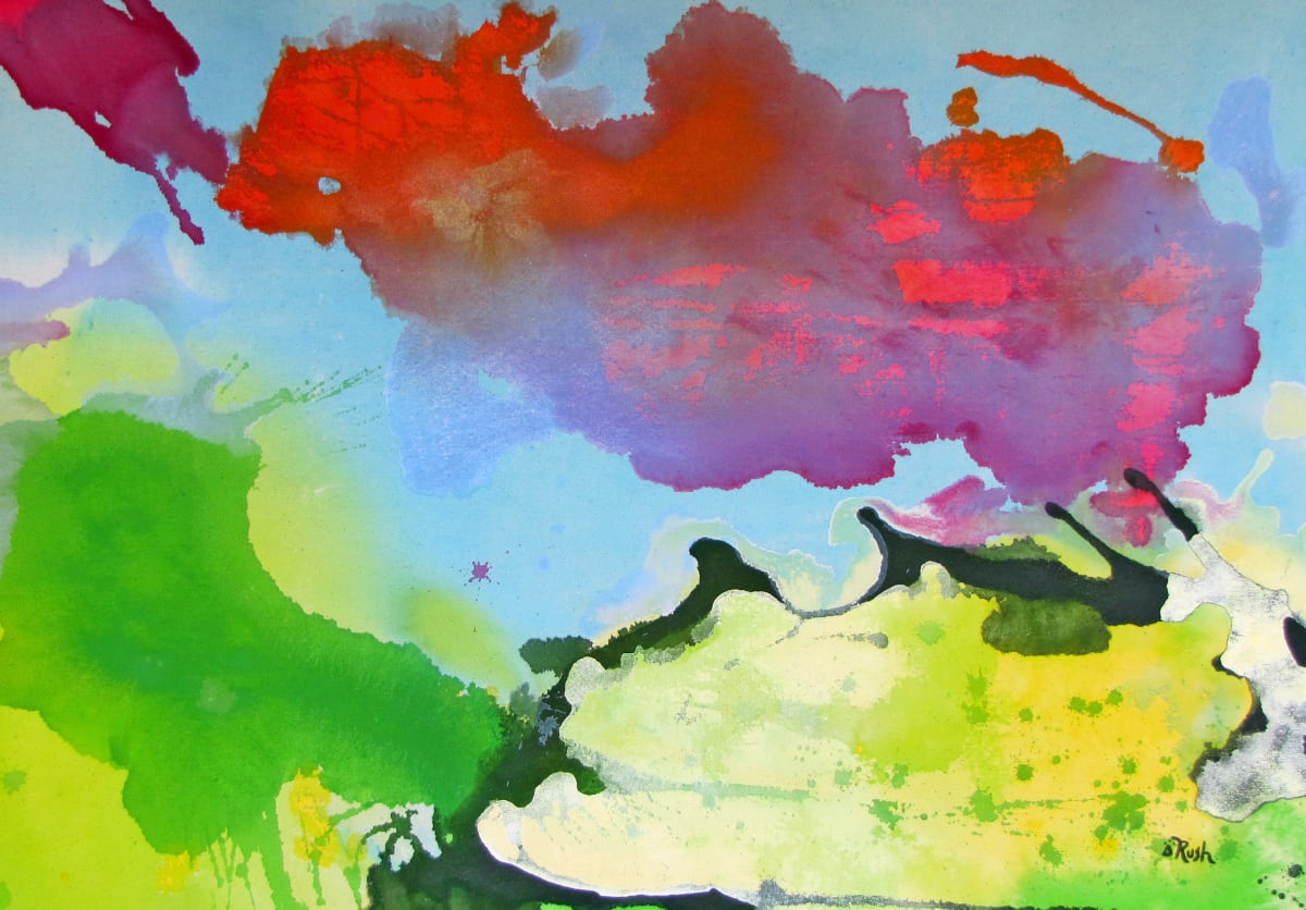 Battlestar Galactica by Mary Rush  Image: Battlestar Galactica, 25.75 x 35.5 inches, Acrylic on Canvas