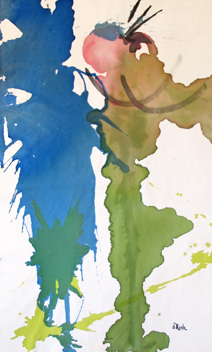 Pink Flower by Mary Rush  Image: Pink Flower, 59.5 x 35.5 x 0 inches, Acrylic on Flat Canvas