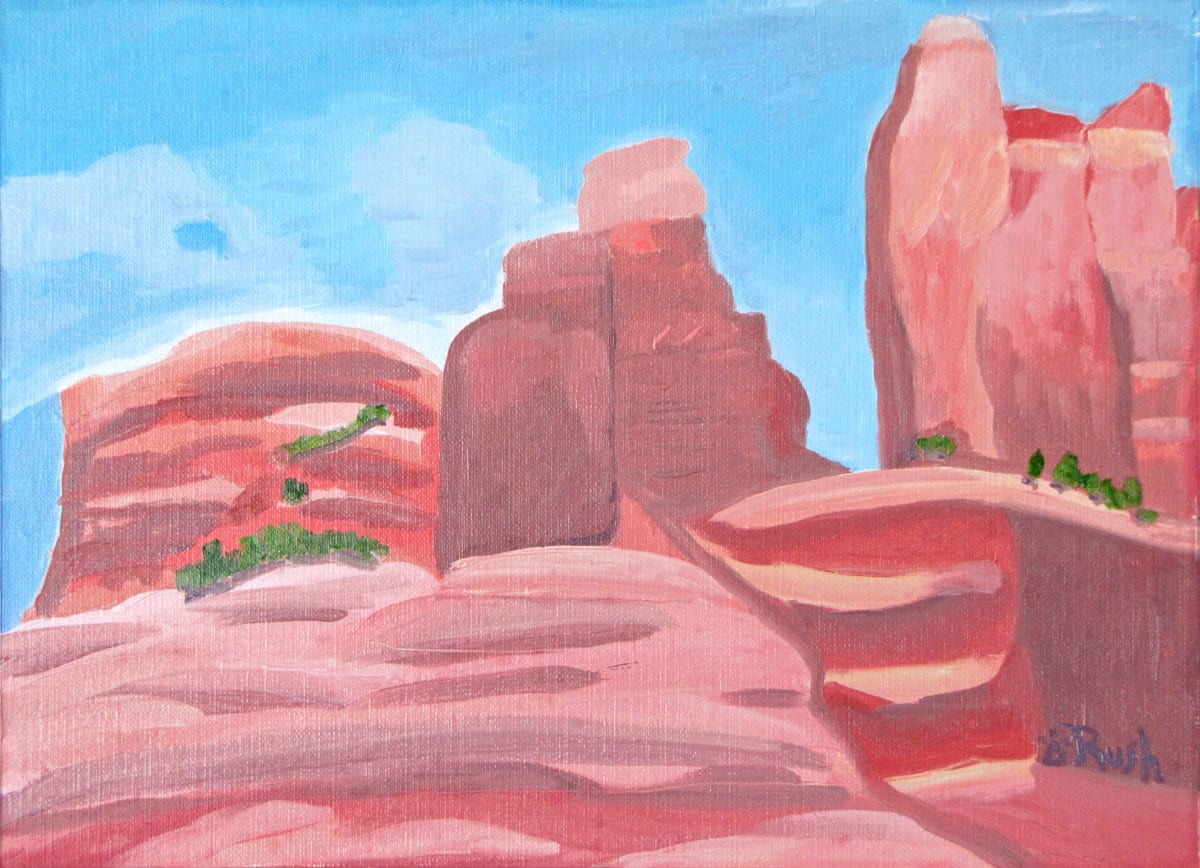 Sedona Conversations by Mary Rush  Image: Sedona Conversations, 9 x 12 inches, Oil on Paper