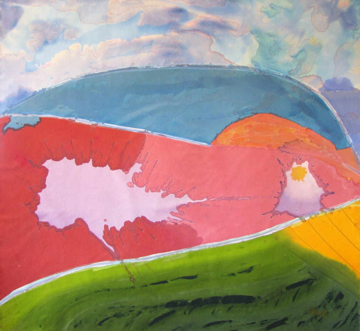 Before Twilight by Mary Rush  Image: Before Twilight, 55.5 x 59.25 inches, Acrylic on Canvas