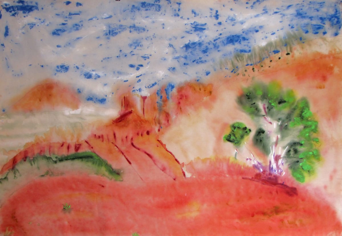 Sedona Conversation - Nature Speaks by Mary Rush  Image: Sedona Light, 42 x 59.5, Mixed Media on Canvas