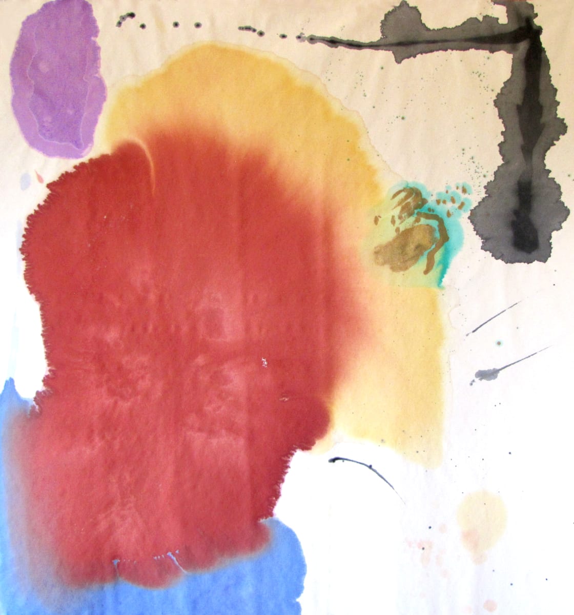 Yellow and Orange by Mary Rush  Image: Yellow and Orange, 60 x 60 inches, Acrylic on Canvas