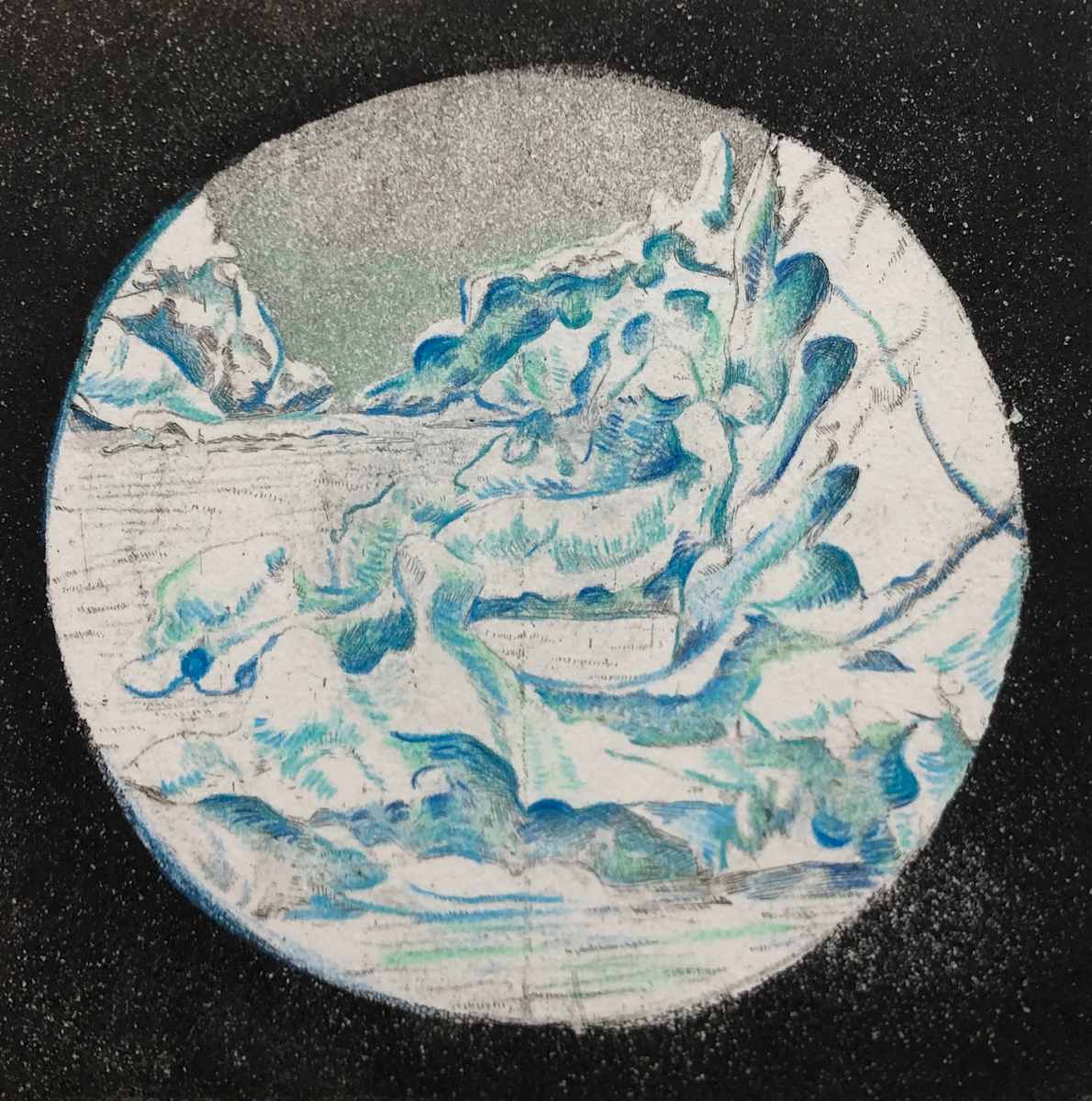 Binocular Shots (hand colored) #6 by Megan Broughton, Image 1.