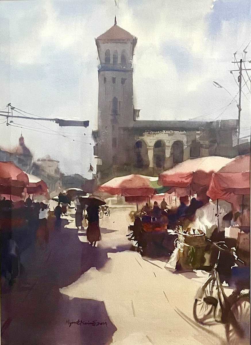 Strand Road, Rangoon by Myint Naing  Image: Strand Road, Rangoon