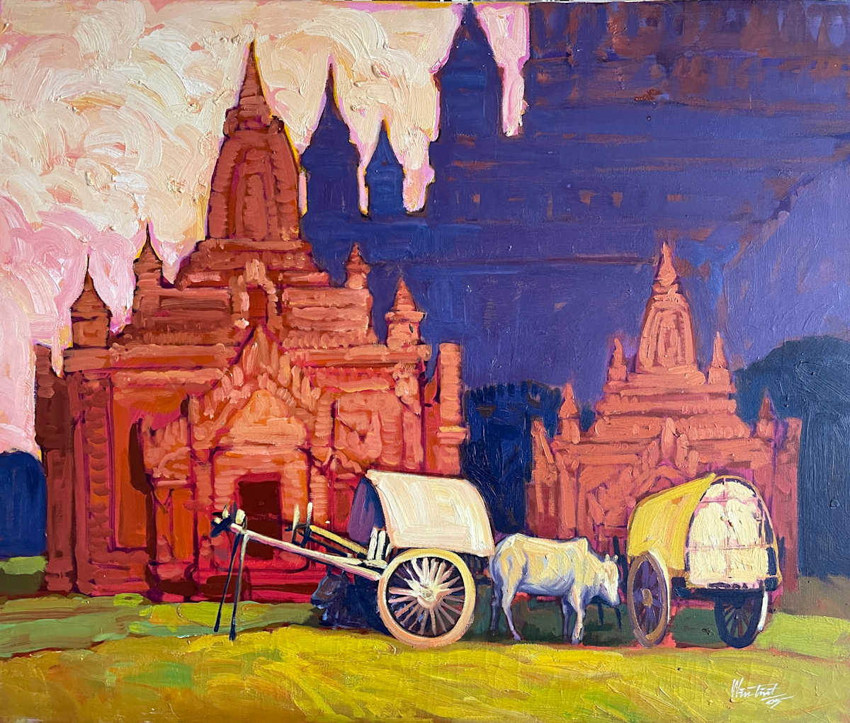 Bagan Pagoda Festival (2005) by Win Tint  Image: Bagan Pagoda Festival (2005) by Win Tint