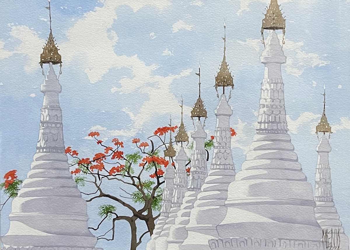 Poetic Poem (2022) by Moe Nyo (b. 1976)  Image: Poetic Poem (2022) by Moe Nyo