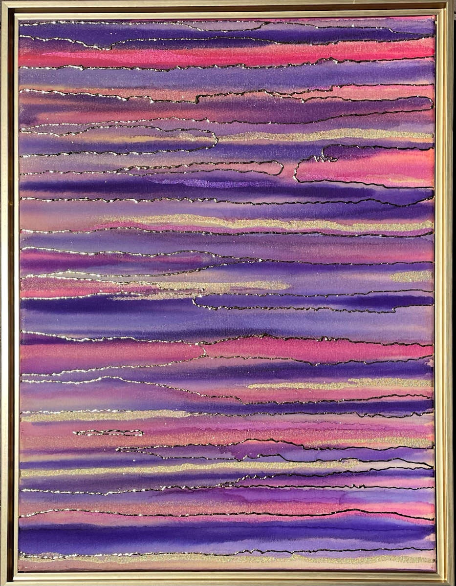 Sunset on the Toe River by Melissa Flattery 