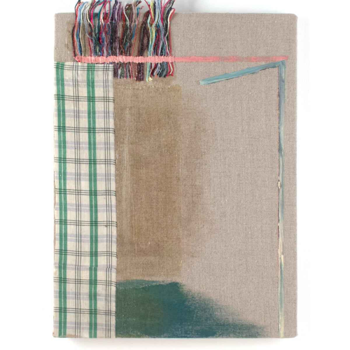 Corner 30 by Bruce Price  Image: Corner 30 
acrylic, fabric, and string on canvas
9"x12"