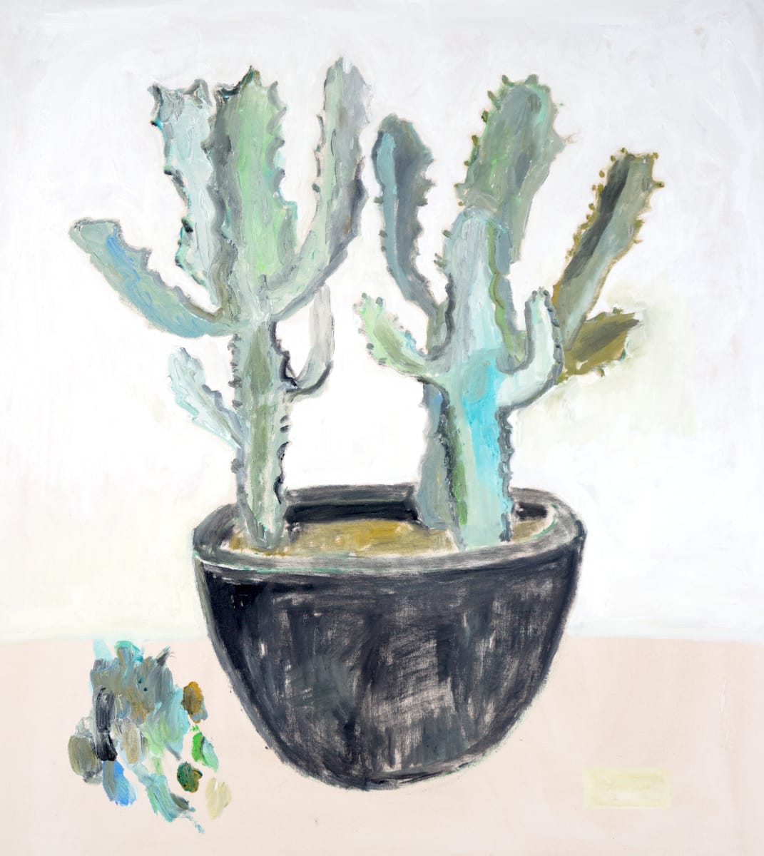Cactus in Grey Pot 