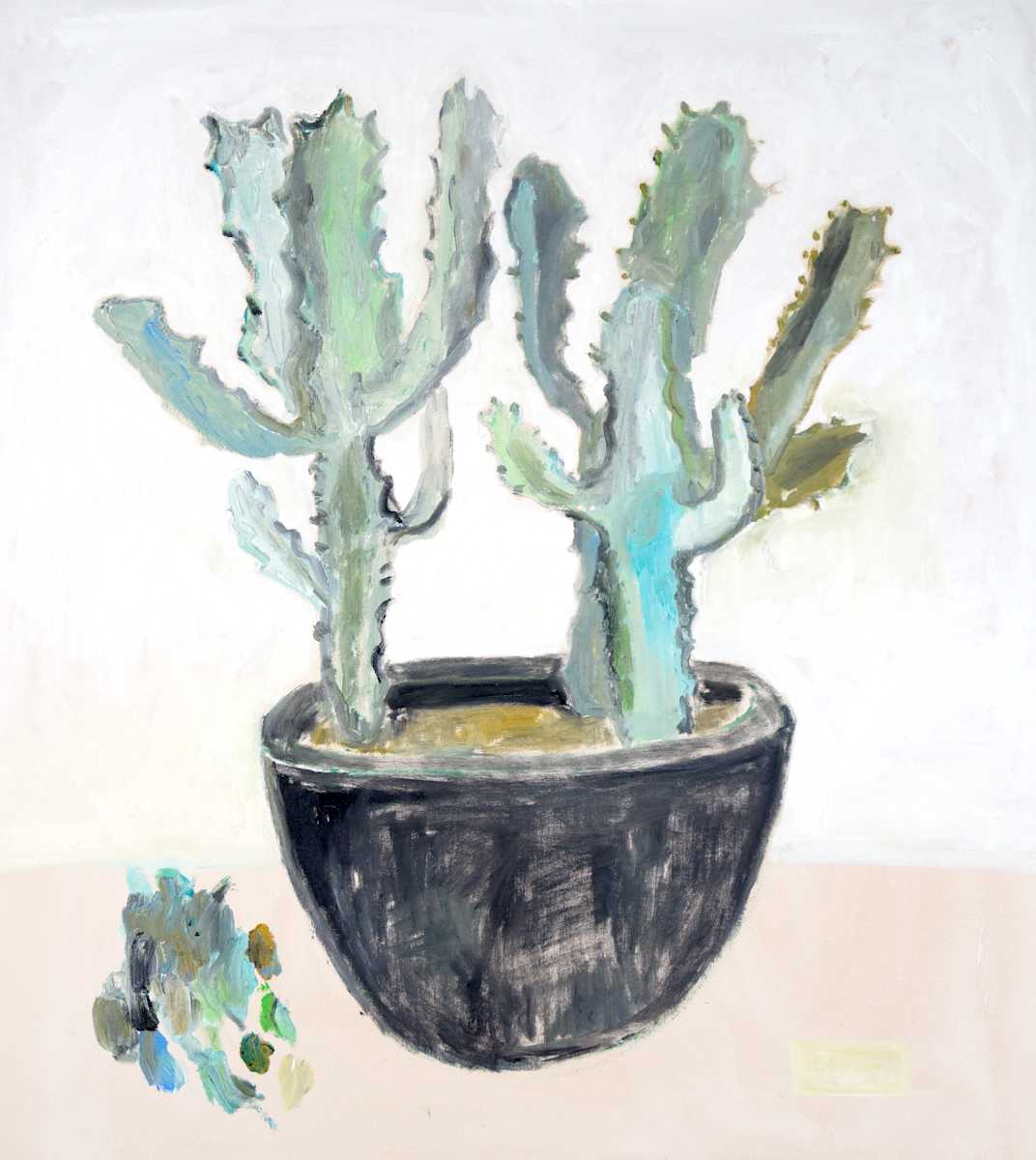 Cactus in Grey Pot, Image 10.