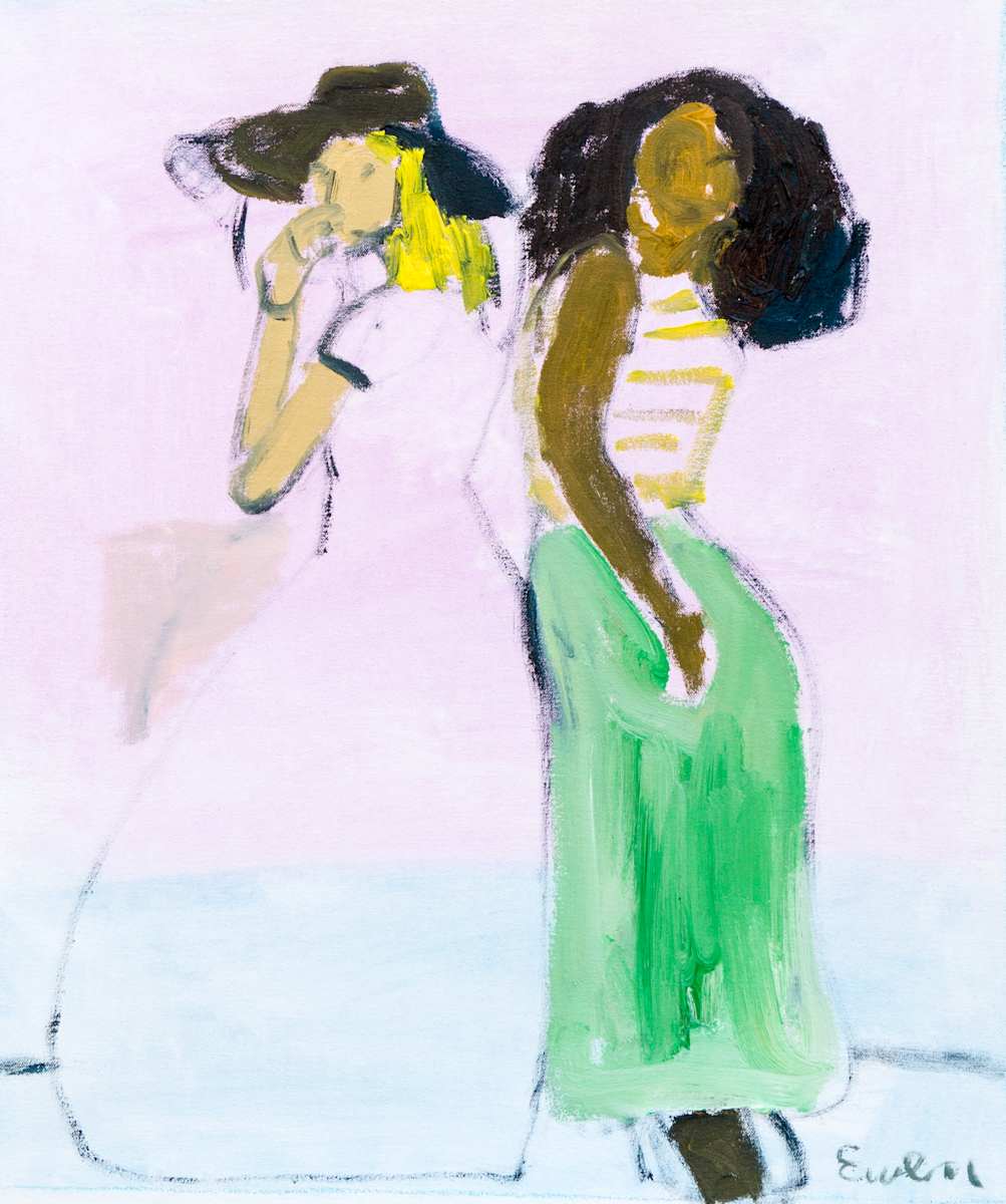 Two Friends with Hat, Image 1.