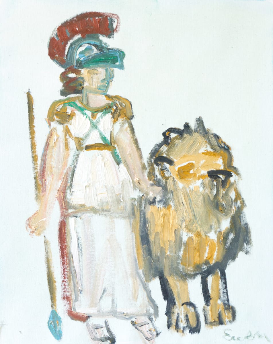 Warrior Goddess with Lion 2 