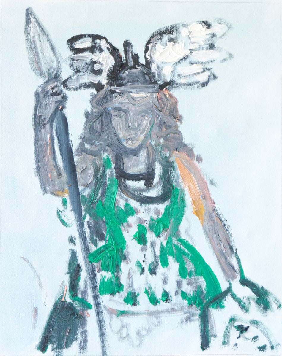 Valkyrie with Spear and Winged Helmet 