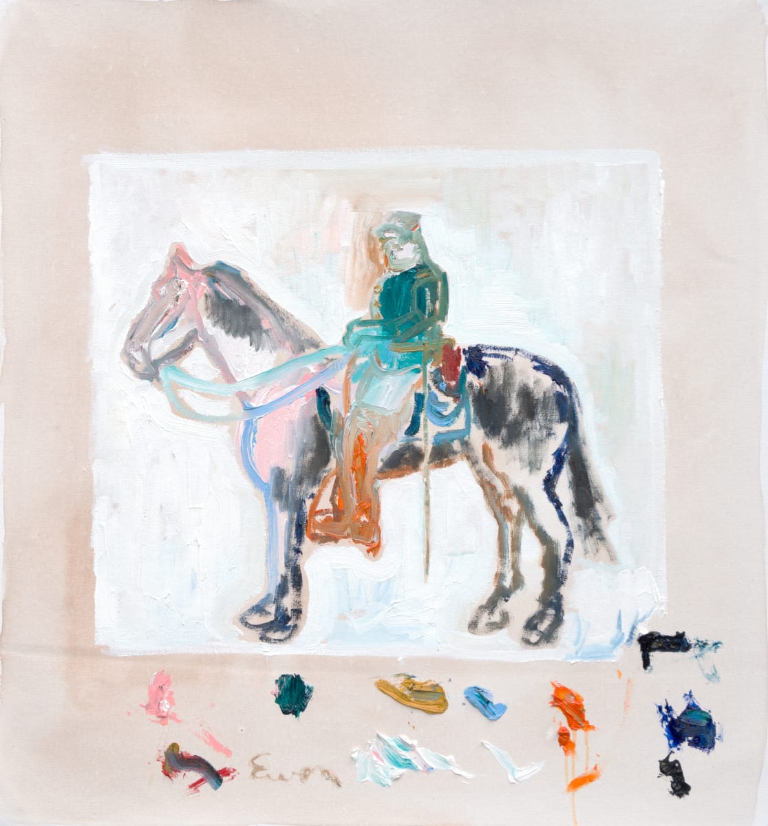 Equestrian Painting by Anne-Louise Ewen 