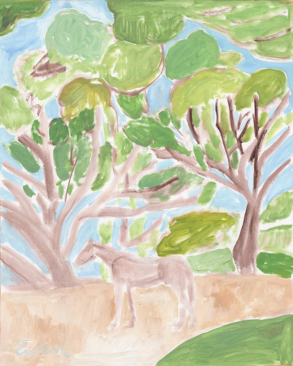 Horse, Faded Landscape by Anne-Louise Ewen 