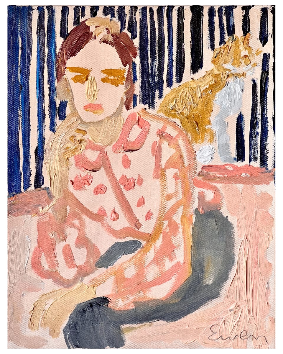 Cat Painting: There Are Beauties That Exceed The Vocabulary by Anne-Louise Ewen 