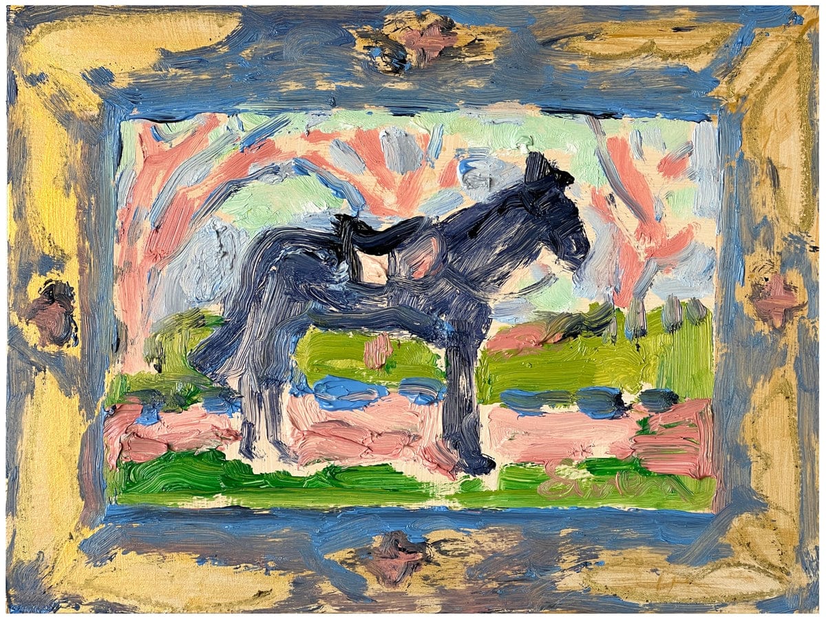 Tiny Blue Horse by Anne-Louise Ewen 